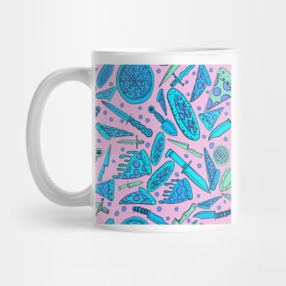 Pizza and Knives - Pink Mug